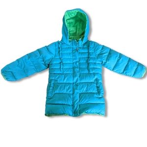 REI GIRL Winter Jacket Green/Blue 3yr